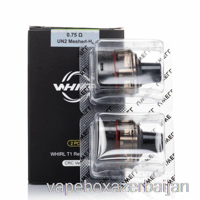 Vape Smoke Uwell WHIRL T1 Replacement Pods 0.75ohm UN2 Meshed-H Pods